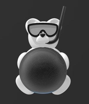 Suporte Alexa Echo Dot 4a e 5a Geração Bear Diver