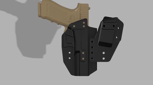 GLOCK 17 IWB SIDECAR (MRD) COMPRESSION MOLD