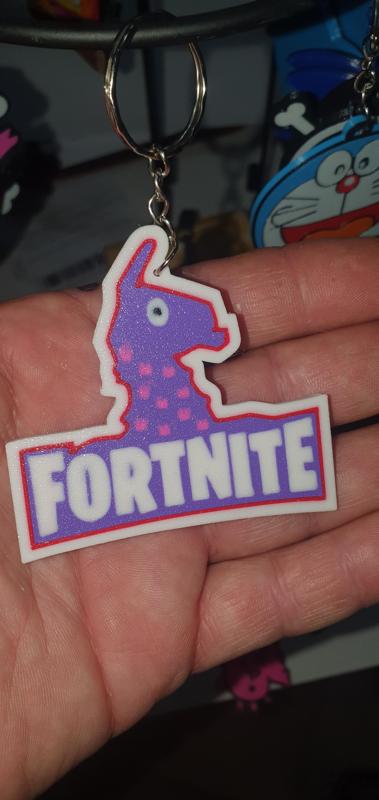 Multicolor Fortnite keychain