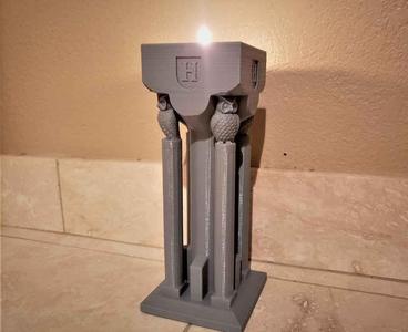 Hogwarts flaming torch candle holder