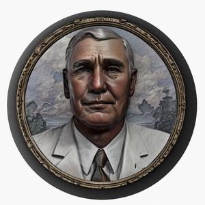 Warren G. Harding – 29th President of the United States medallion pendant