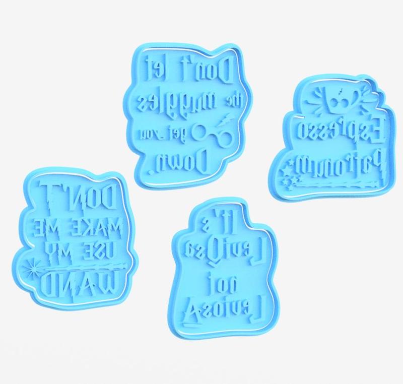 Harry Potter lettering cookie cutter set of 4