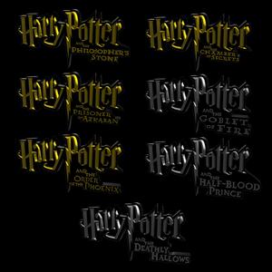 3D MULTICOLOR LOGO/SIGN - Harry Potter Movie Titles Pack