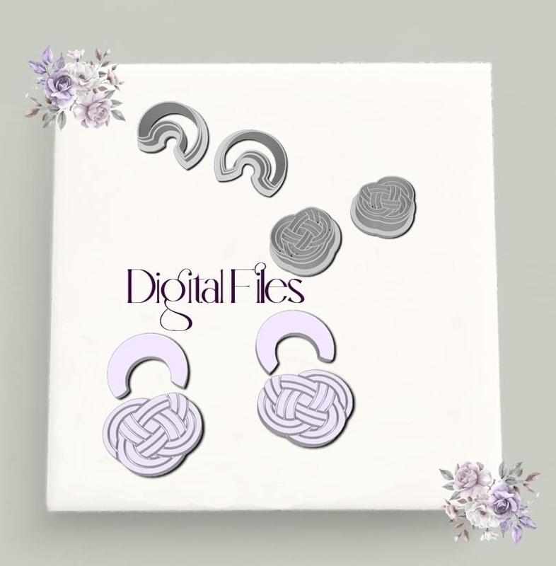 Yarn Earrings Cutter Digital STL File | Polymer Clay Jewelry Tool | 3D Printable Earring Cutter | DIY Jewelry Making | Clay Craft Supplies