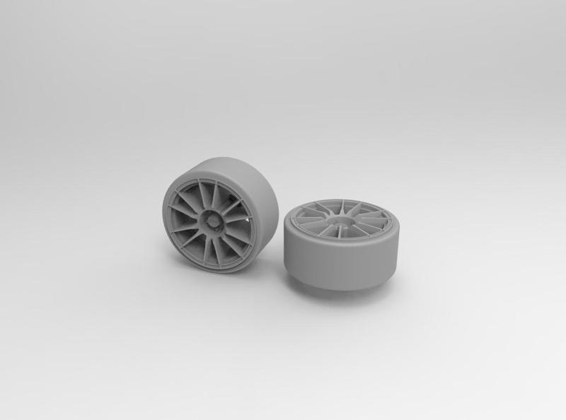 OZ ULTRALEGGERA RIM AND TIRES FOR 1/64 VEHICLES