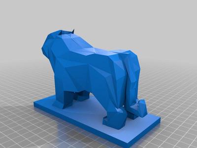 LOW POLY BENGAL TIGER
