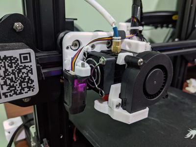 Biqu H2 V2 Mount - Ender 3 / Pro - with CR Touch