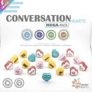 Conversation Heart Remix MEGA-Pack - Fidget Keychain [PRIVATE USE ONLY] ❤️🍬