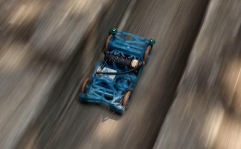 Pip Racer - a printed in place motorized car