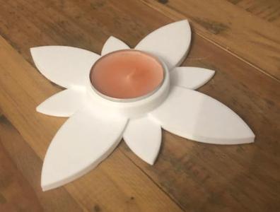Porte bougie fleur N°2