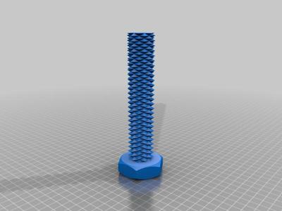 Double threaded (two way) bolt and nut (screw)