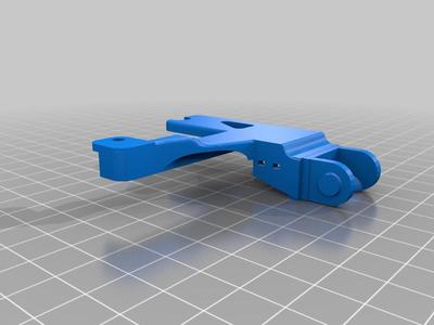 Screw on cable chain holder on top of extruder