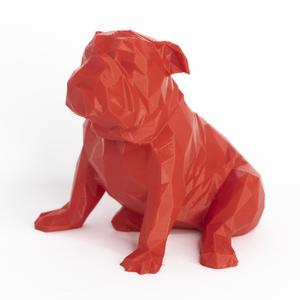 Lowpoly dog bulldog