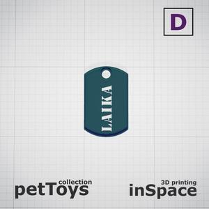 Pet - Dog - Tag - Laika - Army - Customized -