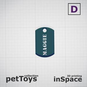 Pet - Dog - Tag - Maggie - Army - Customized -