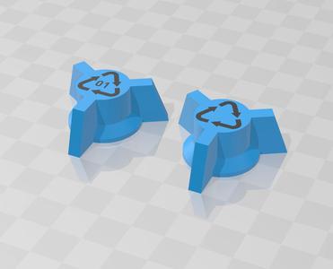 Ender 3 LCD Knob V2 - The Recreator 3D - PET 01 Logo