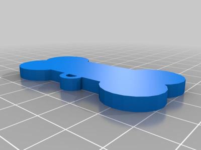 Remix of My Customized Pet Dog Tag bone shaped (Lengthened)