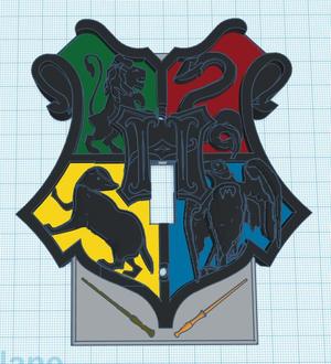 Hogwarts Crest Light Switch