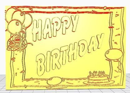 Happy birthday Lithophane