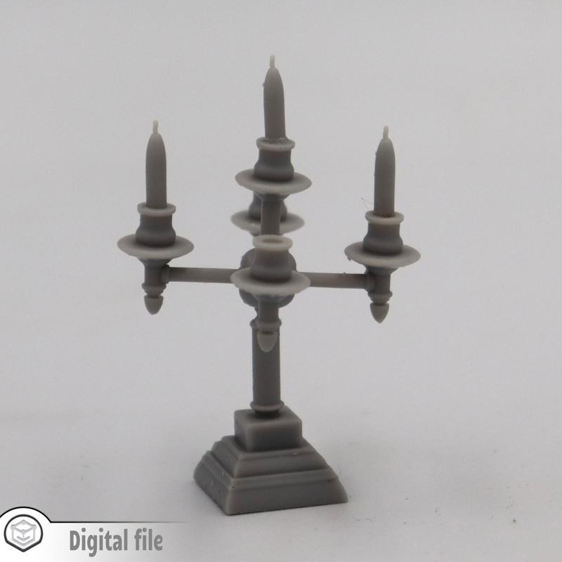 1:12 miniature Four candle support