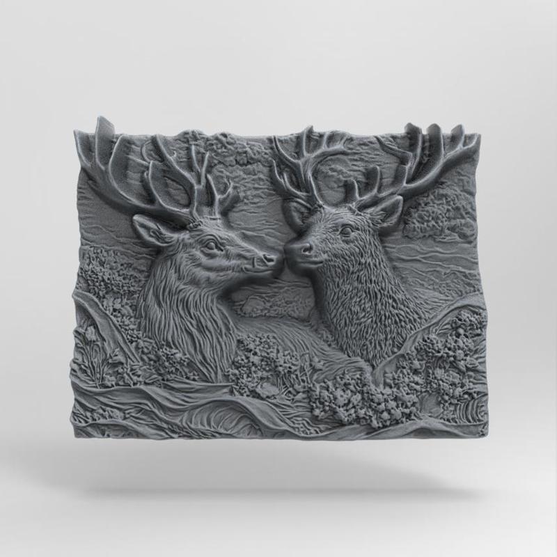 deer cnc wall decor