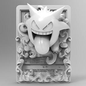 Gengar 3D Printable Pokémon Card; Pokemon TCG