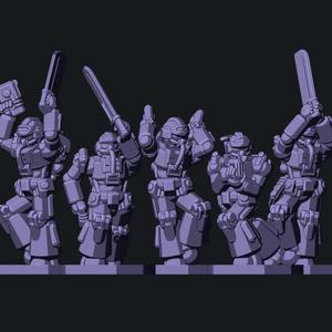 28mm Boost Diver - Supportless Space Soldier 5 Poses