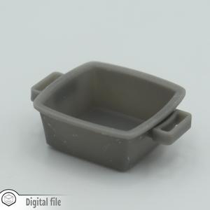 1:12 miniature dollhouse Grill pan