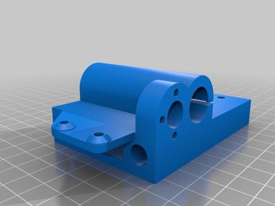 Prusa Steel Leadscrew X-Axis system with Tom's endstop