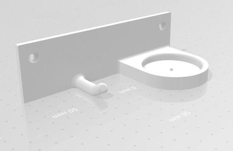 Wallmount holder for Mr Hobby Paintjar opener