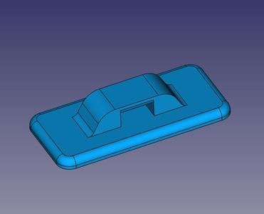 Elongated cable tie pad