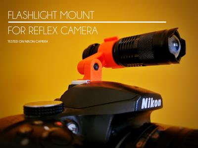 FLASHLIGHT MOUNT  FOR REFLEX CAMERA
