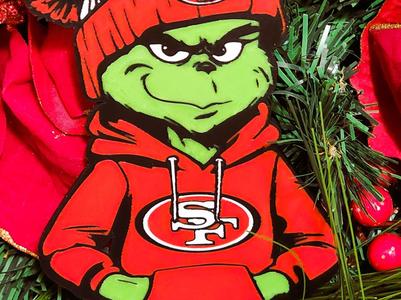 49ers Grinch Ornament