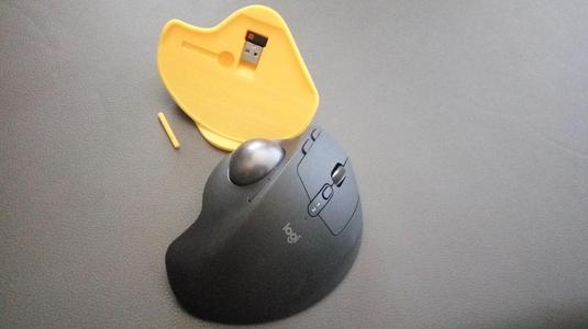 Logitech MX Ergo 40° Stand with Dongle and Cleaning Stick storage