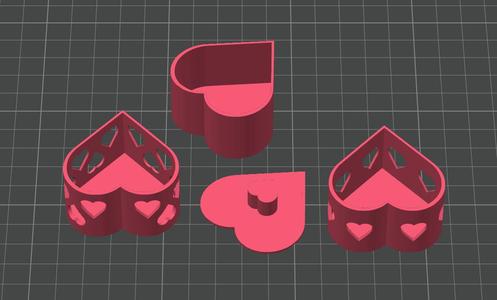 Stacking heart bowl