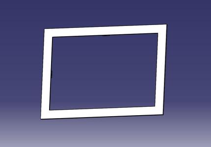 Frame for picture 9x13- wall