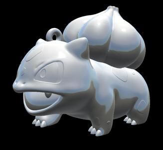 Bulbasaur Pokémon 3D Printable Keychain - Grass-Type Starter Charm | 5cm, Fast Print for 2.0mm Nozzle