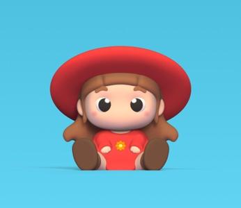 Cute Sitting Girl