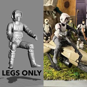 VINTAGE STAR WARS KENNER BIKER SCOUT BENT LEGS