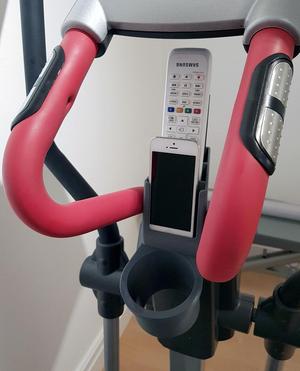 Water Bottle, TV Remote & Small Mobile Holder for Cross Trainer