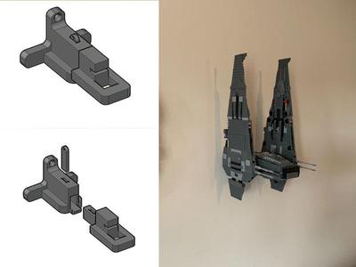 Lego Kylo Ren Command Shuttle Wall Mount
