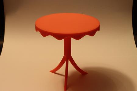Scalloped Miniature Table
