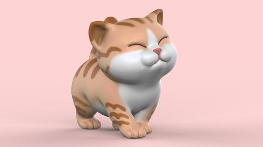 Cute Walking Kitten V1