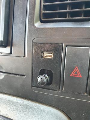 USB/Bluetooth Mic. Fascia for Ford Transit van.