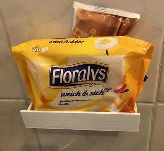 Wet toilet paper wall box