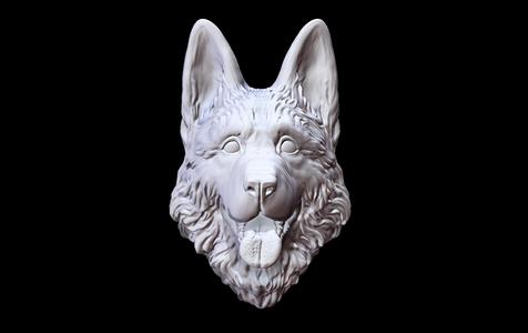 Shepherd German Dog head