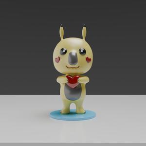 Pikachu the Koala Pokemon Fan Art 3d