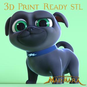 BINGO FAN ART FROM PUPPY DOG PALS - 3D PRINT READY MODEL