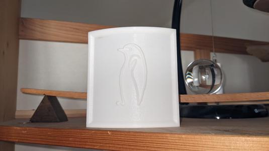 Penguin Art lithophane