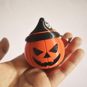 Halloween pumpkin key chain